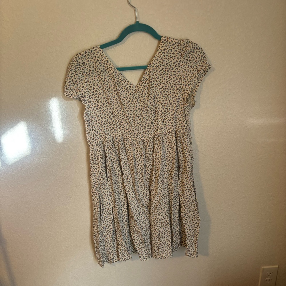 Denim & Supply Ralph Lauren Beige Floral Babydoll Dress - Picture 6 of 6